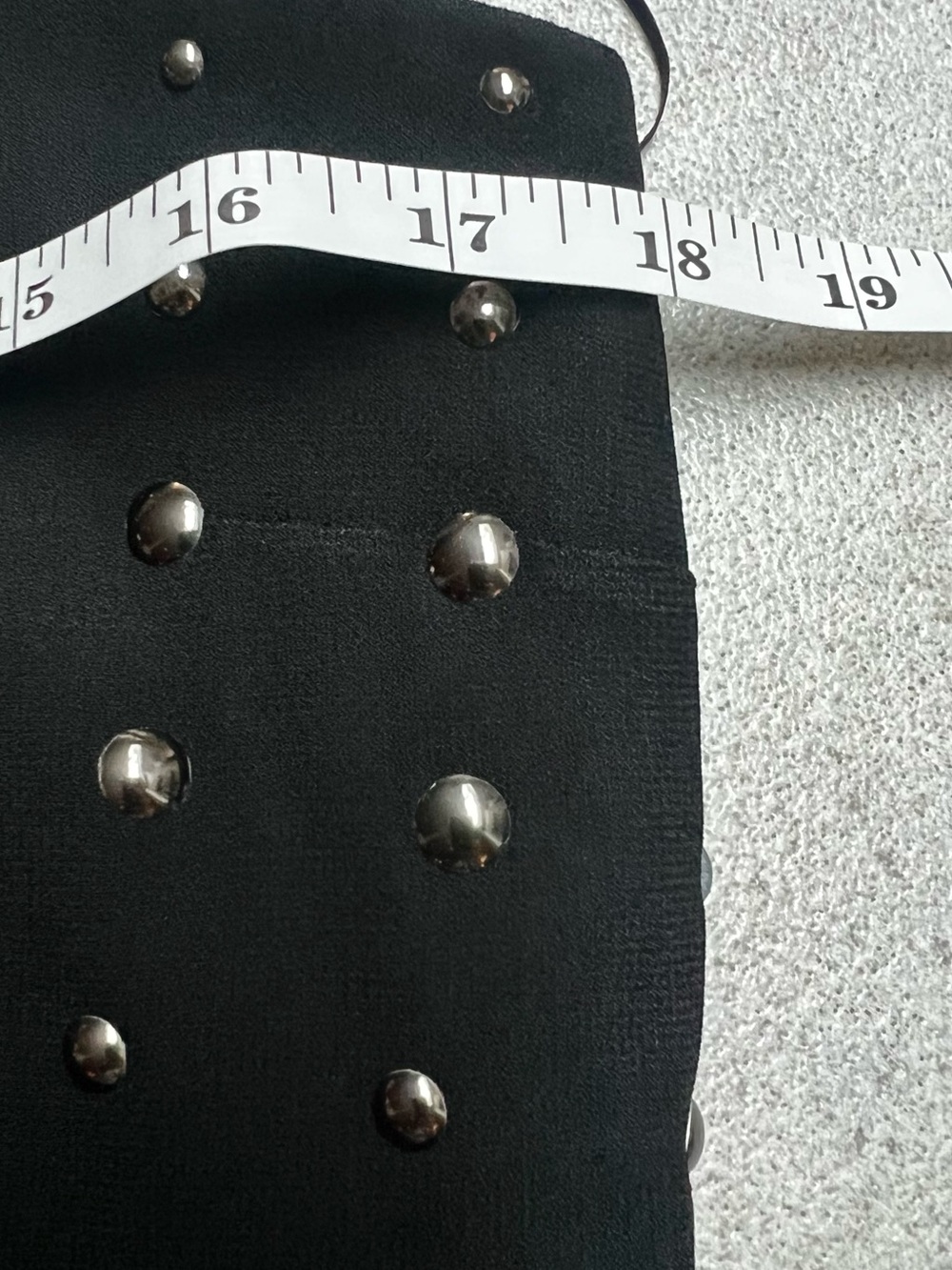 Layered With Love, Black Studded Midi Dress Bodycon Tank Edgy Chic Glam Size M - Picture 11 of 14